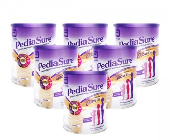 【新西兰直邮包邮】Abbott 雅培 小安素PediaSure营养粉 香草味 850克x6罐/箱 （1-10岁适用）【爆罐不理赔介意慎拍，奶粉订单收件人身份证号必填】